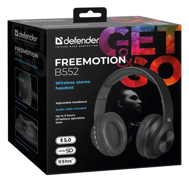 Гарнитура Defender FreeMotion B552 черный