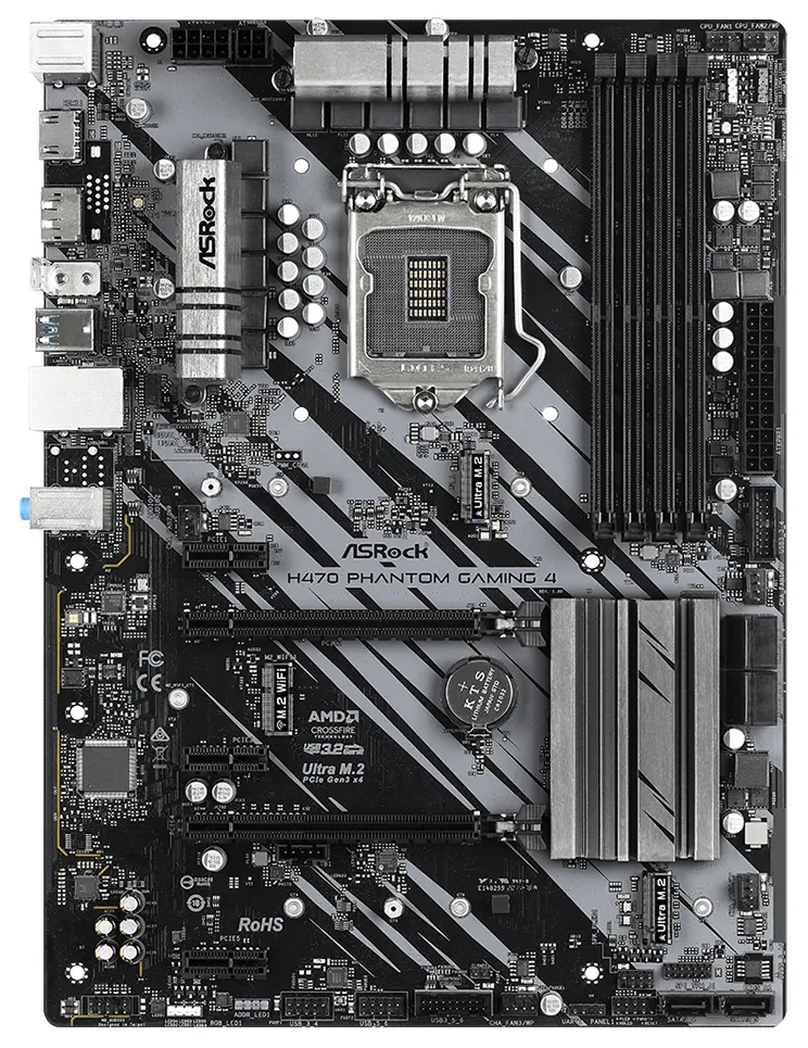 Материнская плата ASRock H470 Phantom Gaming 4