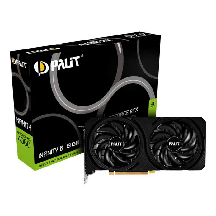 Видеокарта 8GB PALIT RTX4060 INFINITY 2 8G NE64060019P1-1070L