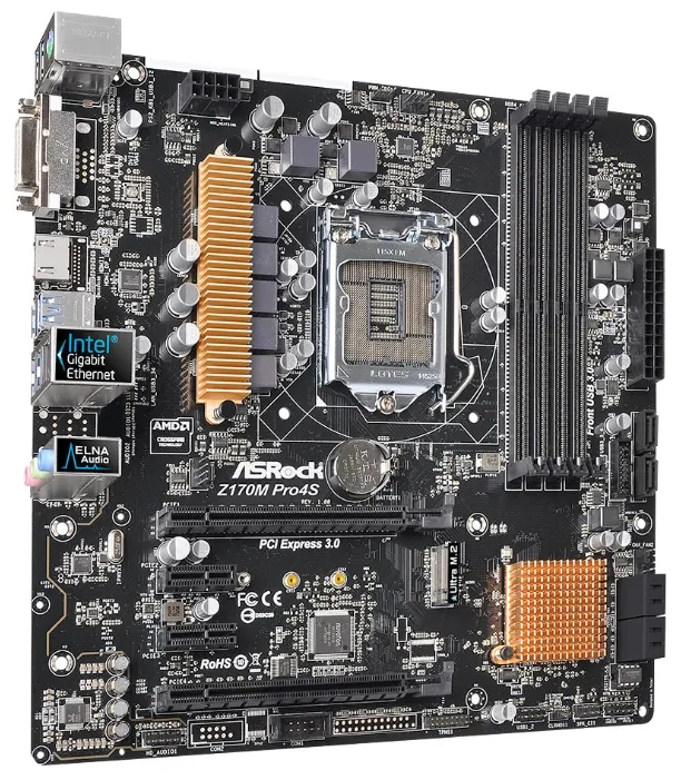 Материнская плата ASRock Z170 Z170M PRO4S