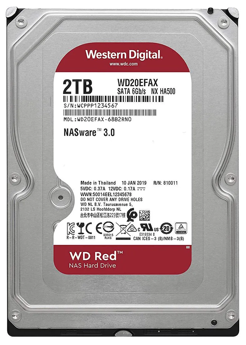 Жесткий диск 2Tb WD Red WD20EFAX