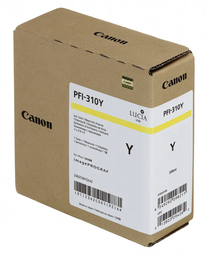 Картридж Canon PFI-310Y Струйный желтый №310 330 мл