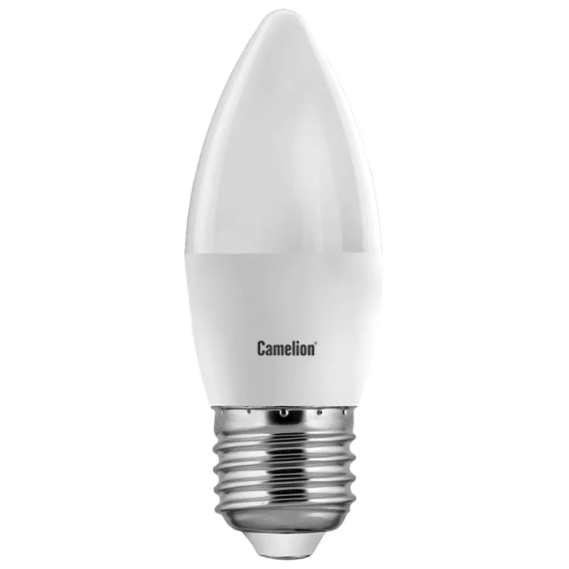 Эл. лампа светодиодная Camelion LED7-C35/830/E27, Тёплый