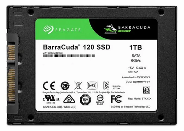 Твердотельный накопитель 1TB Seagate Barracuda 120 ZA1000CM10003