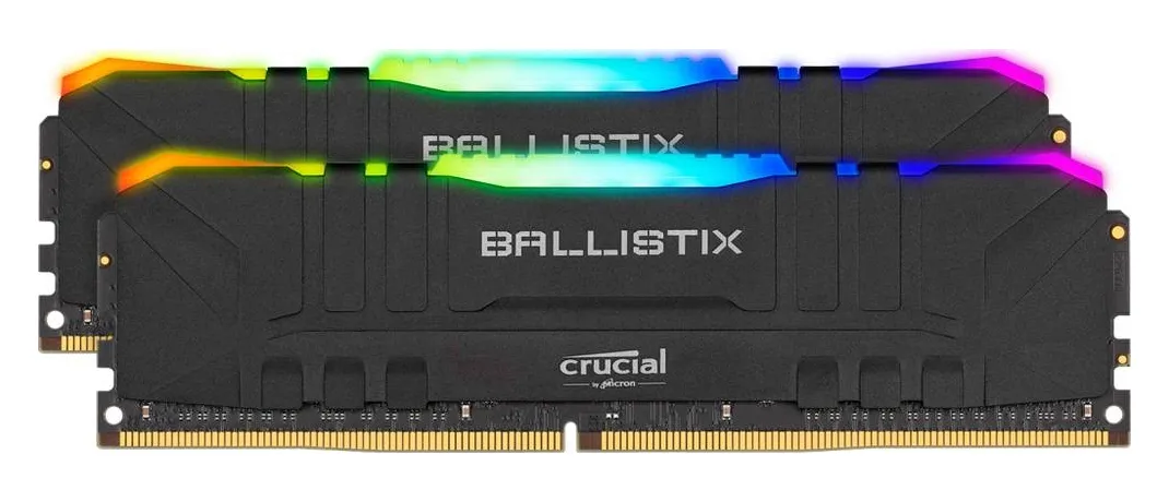 Оперативная память 16GB KIT Crucial Ballistix RGB Gaming Black BL2K8G30C15U4BL