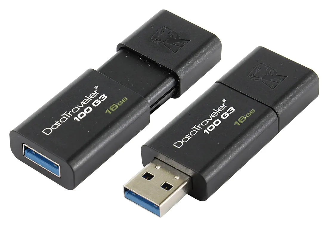 USB Флеш 16GB*2 3.1 Kingston DT100 DT100G3/16GB-2P