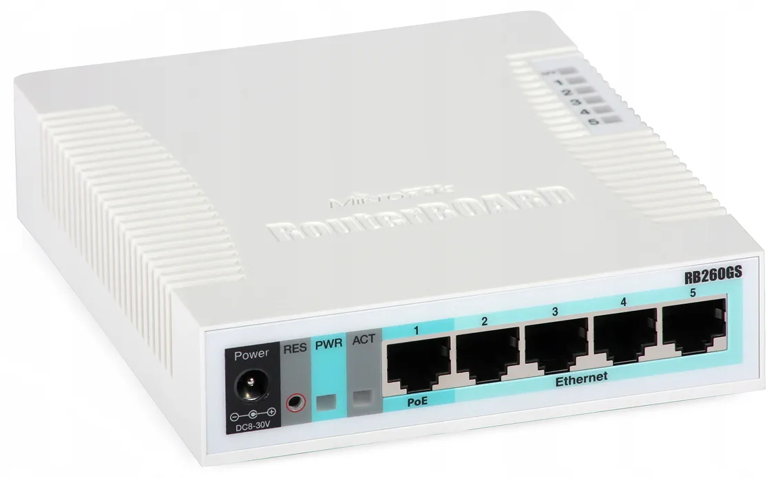 Коммутатор MikroTik RB260GS CSS106-5G-1S
