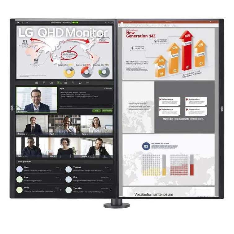 Монитор 27'' LG 27QP88DP-BS