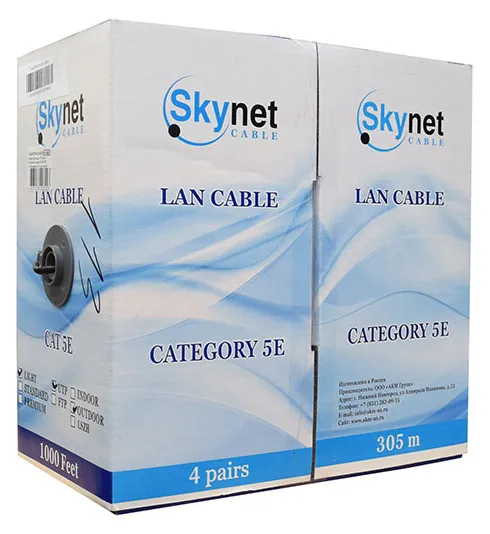 Кабель Сетевой SkyNet CSL-UTP-4-CU-OUT UTP