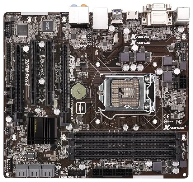 Материнская плата ASRock Z87M Pro4
