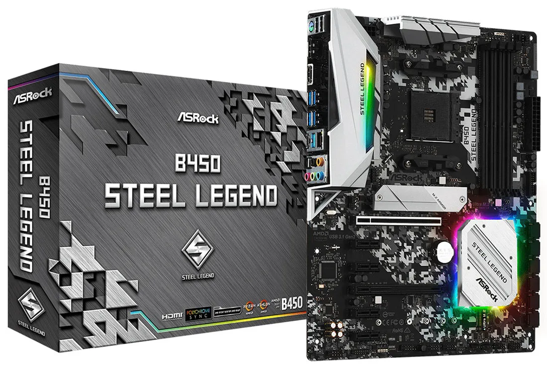 Материнская плата ASRock B450 STEEL LEGEND