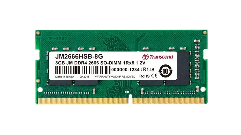 Оперативная память для ноутбука 8GB Transcend JetRam JM2666HSB-8G
