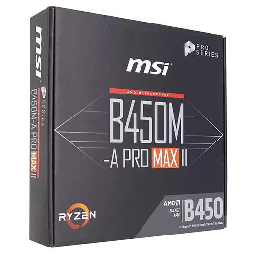 Материнская плата MSI B450M-A PRO MAX II D4