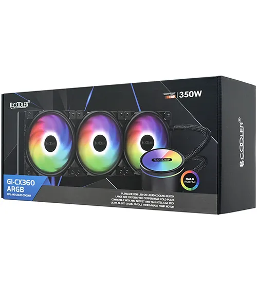 Водяное охлаждение процессора PCCooler GI-CX360 ARGB