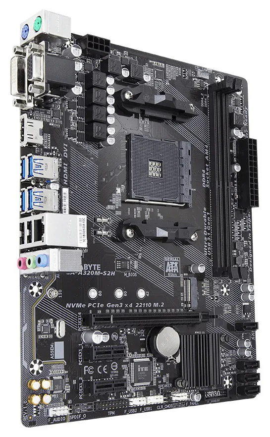 Материнская плата Gigabyte GA-A320M-S2H