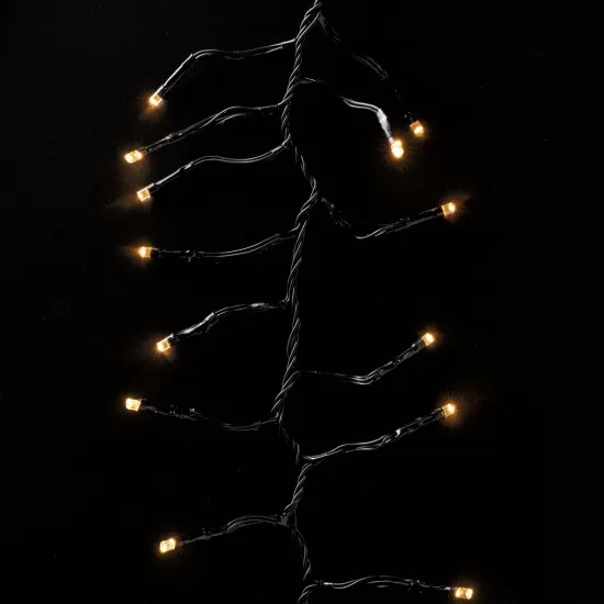 Гирлянда Twinkly Cluster AWW 400, 6 meter long, Gen II, IP44, black wire