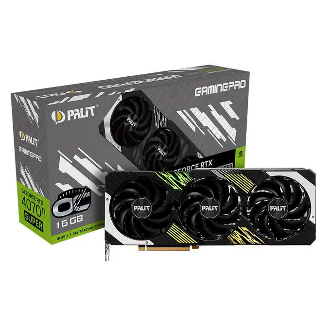Видеокарта 16Gb PALIT RTX4070Ti SUPER GAMINGPRO OC 16GB NED47TSH19T2-1043A