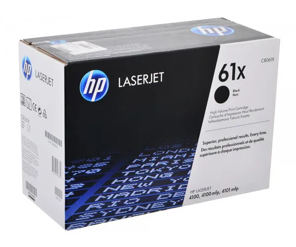 Картридж лазерный HP C8061X Черный