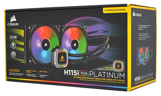 Водяное охлаждение Corsair H115i RGB Platinum CW-9060038-WW