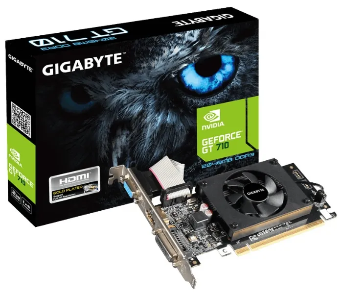 Видеокарта 2 GB Gigabyte nVidia GeForce GT710 GV-N710D3-2GL