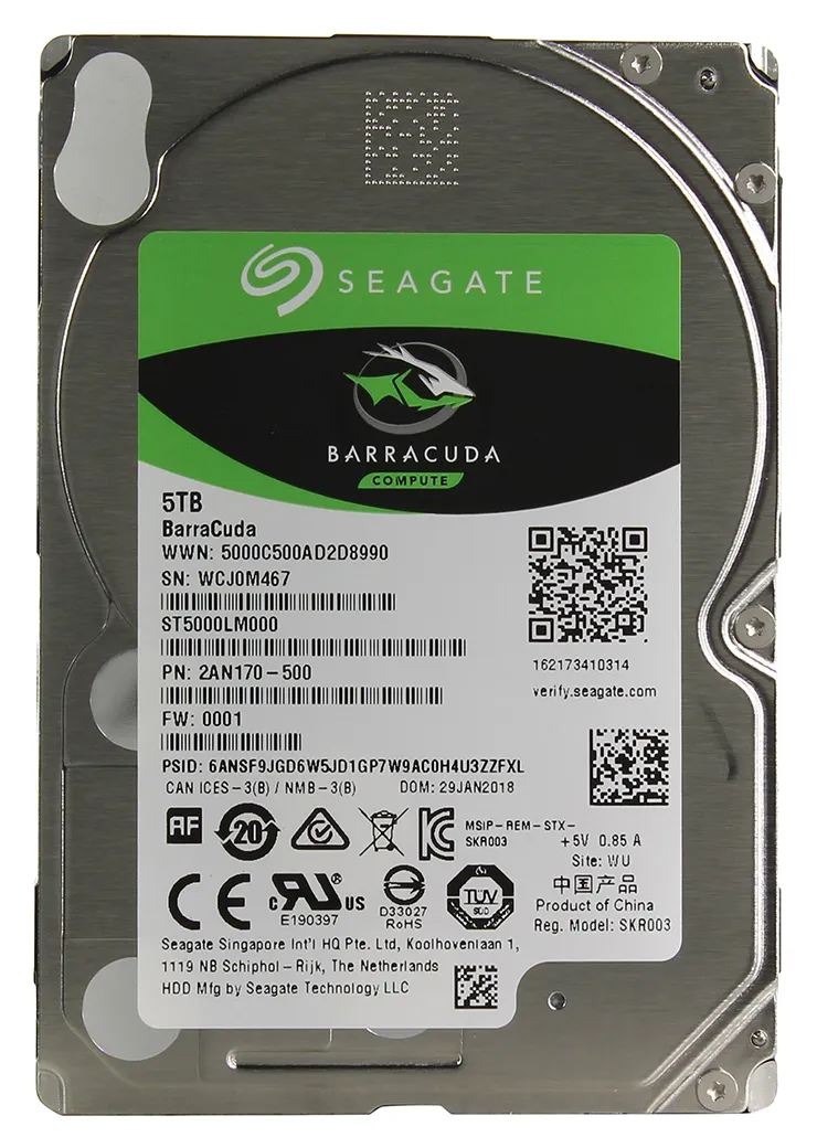 Жесткий диск 5Tb Seagate Barracuda ST5000LM000