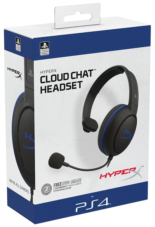 Наушники HyperX Cloud Chat for PS4 HX-HSCCHS-BK/EM