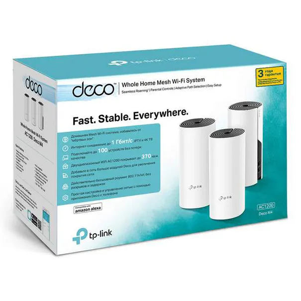 Маршрутизатор TP-Link Deco M4 (3-pack)