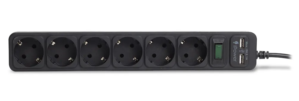 Сетевой фильтр iPower iPEO3m-USB 3м
