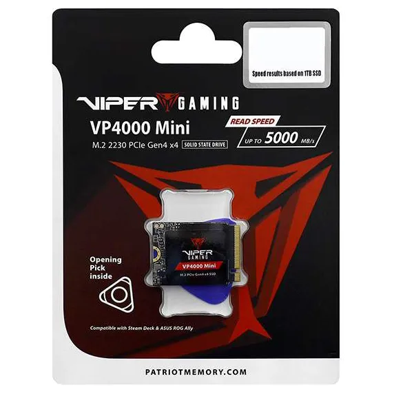 SSD накопитель 1 TB Patriot P4000 Mini VP4000M1TBM23