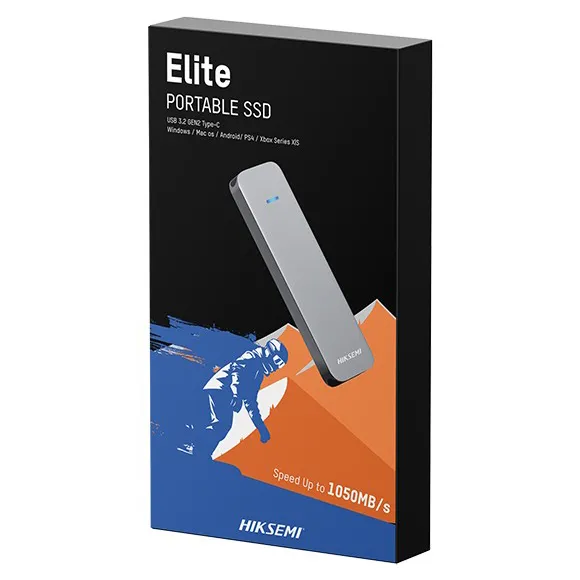 Внешний SSD диск 2Tb HikSemi HS-ESSD-Elite 2T grey