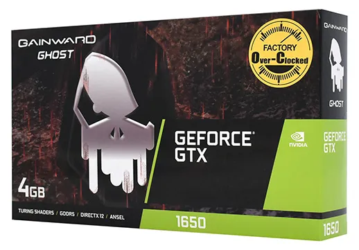 Видеокарта 4GB Gainward GTX1650 Ghost NE51650T1BG1-1171D