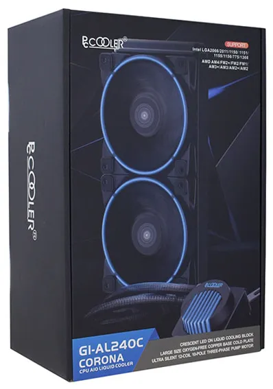 Водяное охлаждение PCCooler AL240C CORONA R