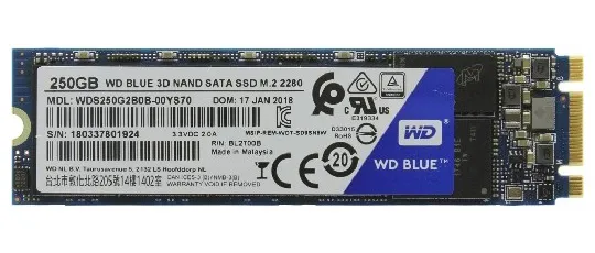 Твердотельный накопитель SSD 250 Gb WD Blue WDS250G2B0С