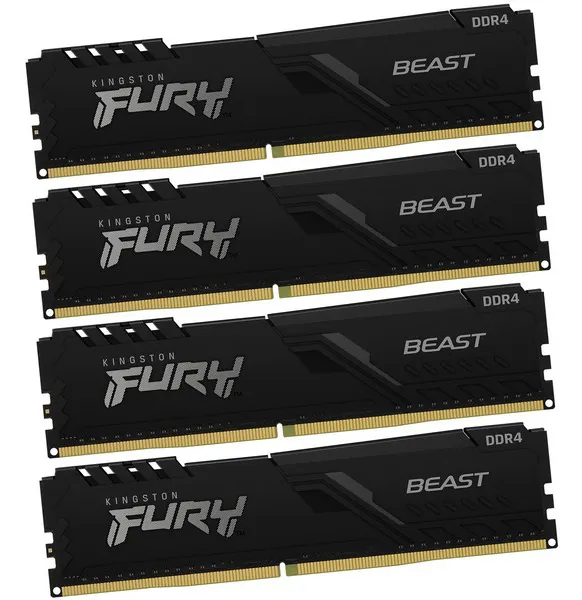 Оперативная память 64 GB kit Kingston Fury Beast KF436C18BBK4/64
