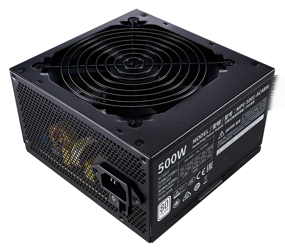 Блок питания CoolerMaster MWE 500W MPE-5001-ACABW-EU