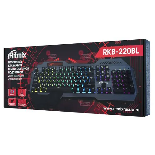 Клавиатура Ritmix RKB-220BL black