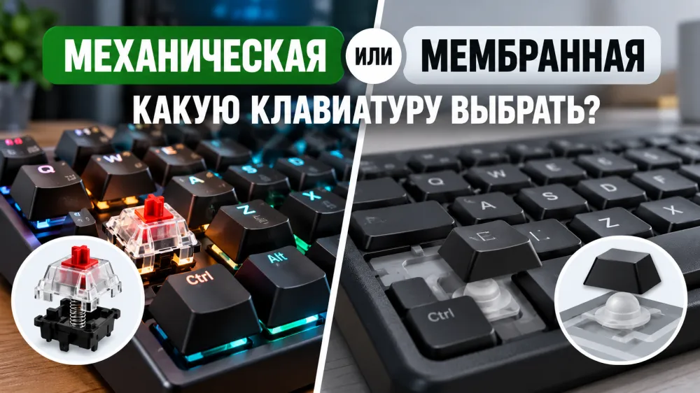 Механическая или мембранная клавиатура: что выбрать для работы и игр