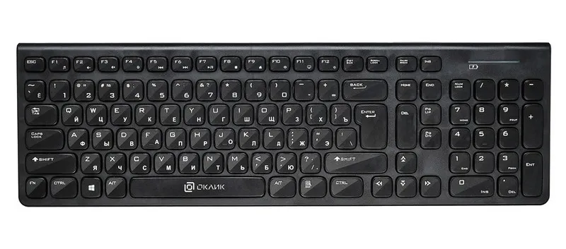 Клавиатура беспроводная Oklick 880S черный