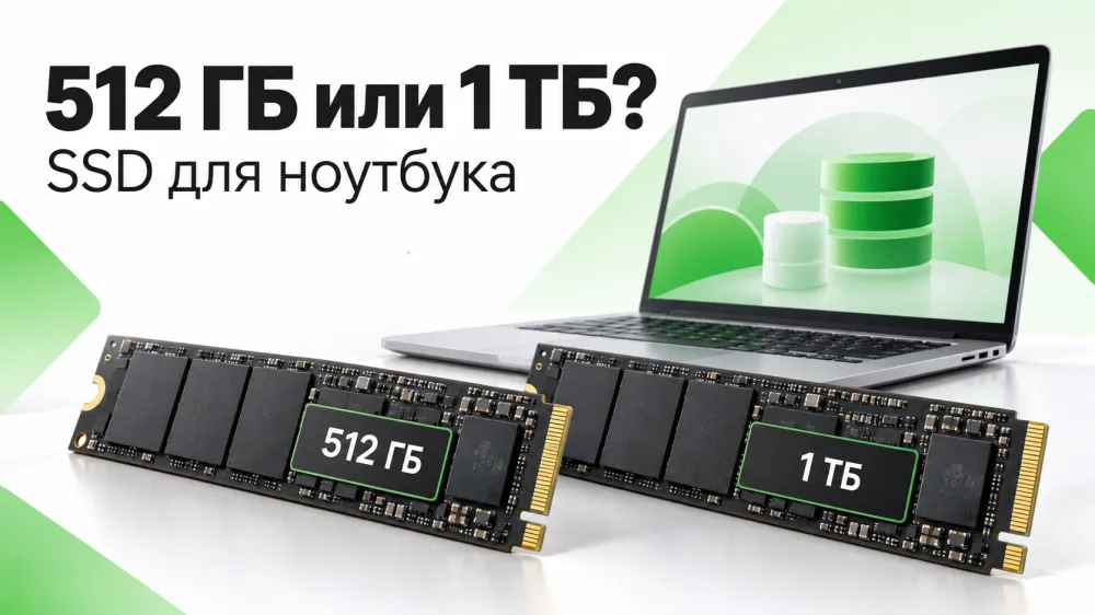 SSD на 512 ГБ или 1 ТБ: сколько памяти нужно ноутбуку