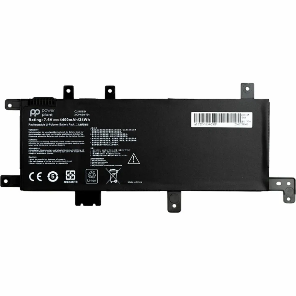 Аккумулятор PowerPlant для ноутбуков ASUS VivoBook A580U (C21N1634) NB431144