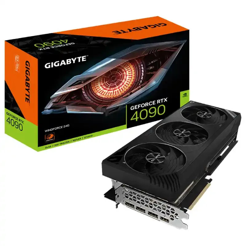 Видеокарта Gigabyte (GV-N4090WF3-24GD) RTX4090 WINDFORCE 24G