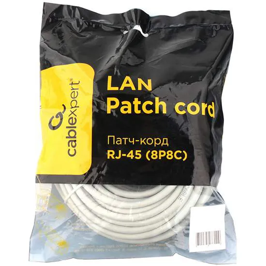 Патч корд UTP 6e-Cat 20 m Cablexpert PP6U-20M серый