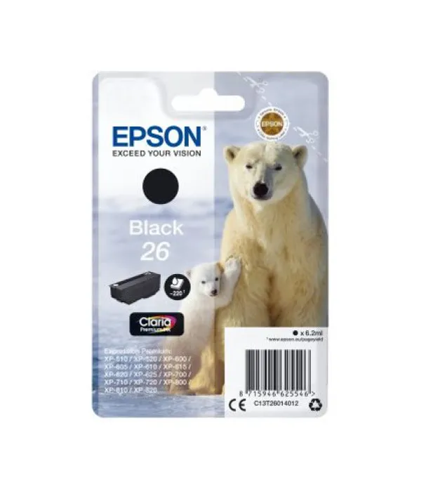 Картридж Epson C13T26014012 черный
