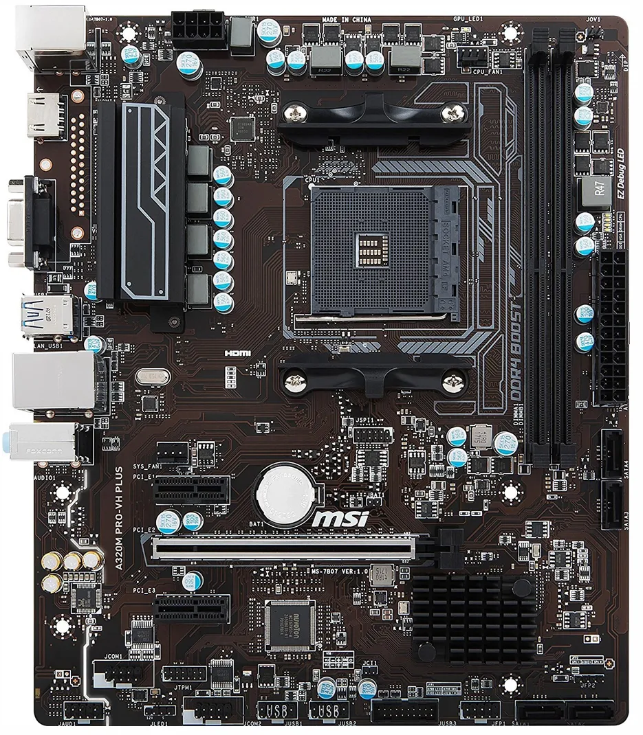 Материнская плата MSI A320M PRO-VH PLUS