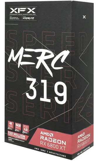 Видеокарта 16 GB XFX Speedster MERC319 RX 6800 XT RX-68XTACBD9