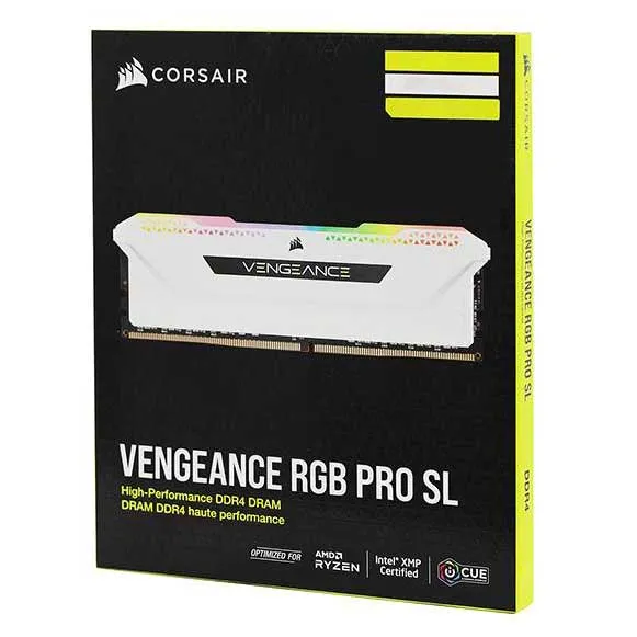 Оперативная память 16 GB kit Corsair Vengeance RGB PRO SL CMH16GX4M2D3600C18W