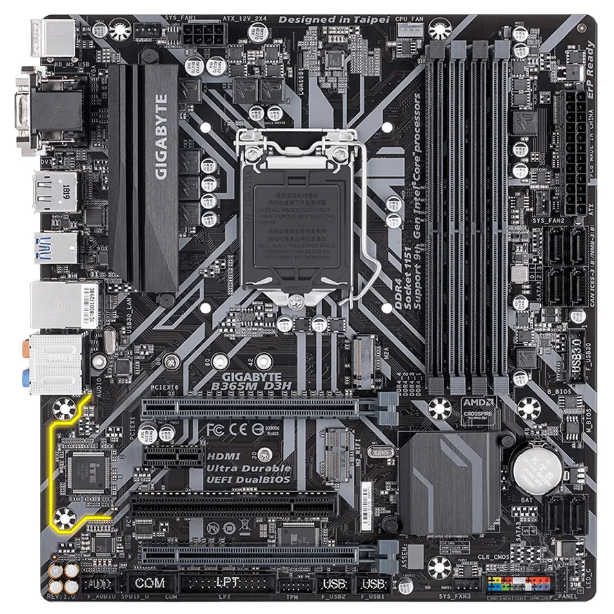 Материнская плата GIGABYTE B365M-D3H