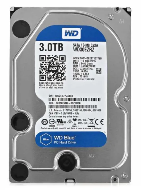 Жесткий диск 3TB WD Blue WD30EZRZ