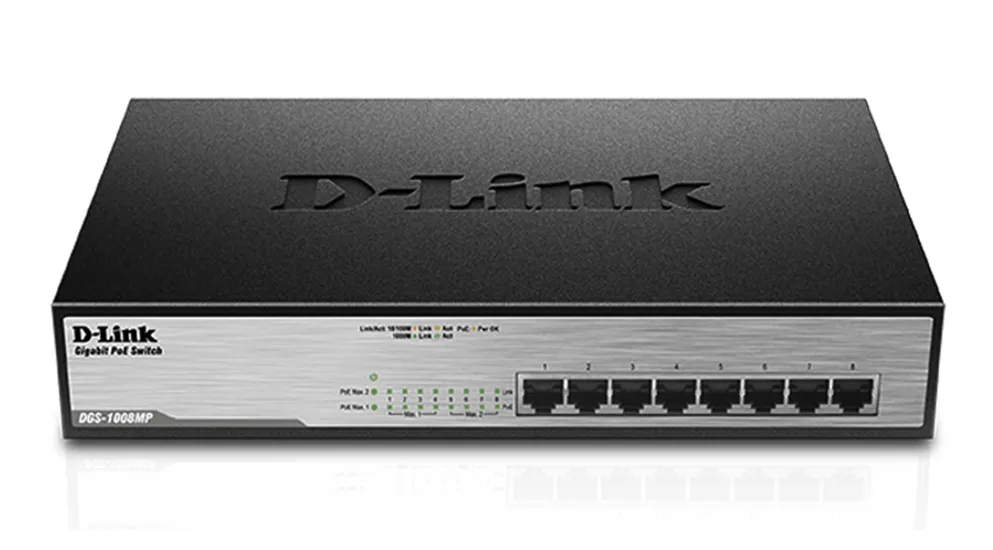 Коммутатор D-Link DGS-1008MP