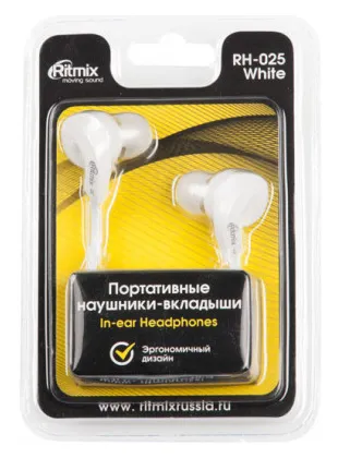Наушники Ritmix RH-025 white